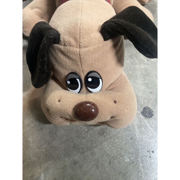 Vintage 1985 Tonka Pound Puppies Puppy Tan Brown Spots Plush 19" Large - Picture 2 of 9